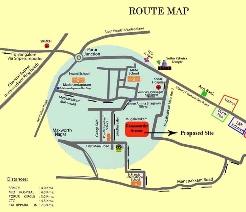 Porur ಚೆನ್ನೈ ನಕ್ಷೆ